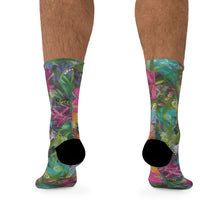 Load image into Gallery viewer, Eco-Friendly Floral Socks, Colorful Recycled Socks, Gift for Gardeners, Sustainable Fashion, Comfortable Everyday Wear