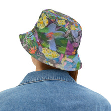 Load image into Gallery viewer, Vibrant Floral Bucket Hat - Perfect for Summer Adventures, Beachwear, Summer Accessory