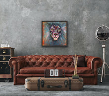 Load image into Gallery viewer, Colorful Lion Fine Art Paper Print  of "Hear Me Roar"