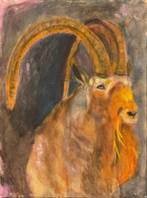 Load image into Gallery viewer, "Stormy the Ram", Original Oil Painting, Animal Art