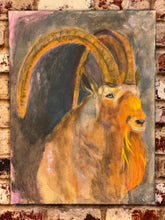 Load image into Gallery viewer, "Stormy the Ram", Original Oil Painting, Animal Art
