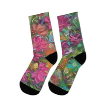 Load image into Gallery viewer, Eco-Friendly Floral Socks, Colorful Recycled Socks, Gift for Gardeners, Sustainable Fashion, Comfortable Everyday Wear

