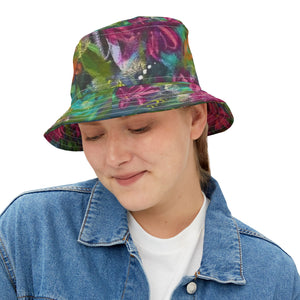 Vibrant Floral Bucket Hat - Stylish Sun Protection for Summer Adventures