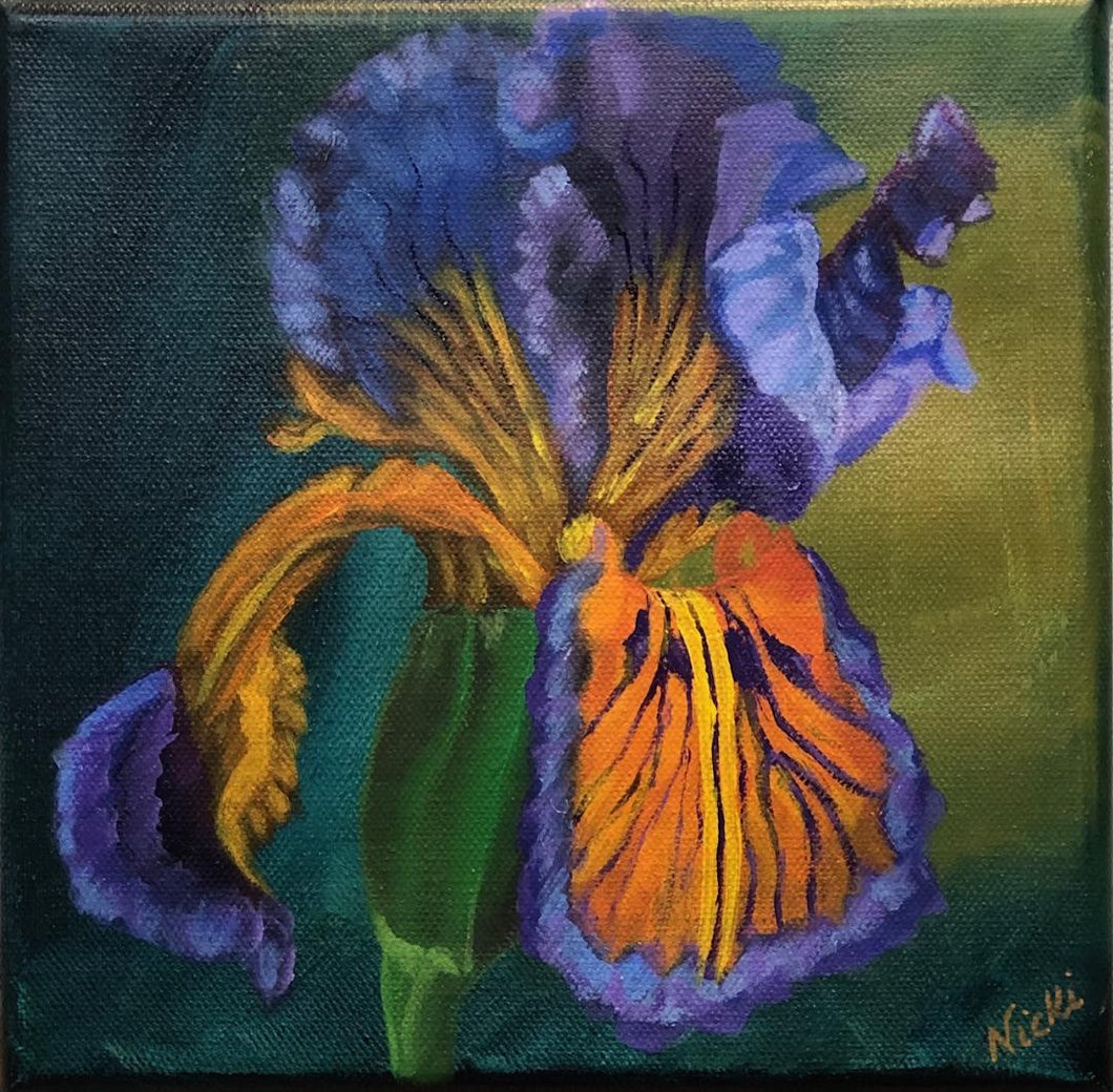Iris, Wall Decor, Flower Art