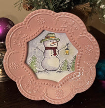 Load image into Gallery viewer, Snowman Watercolor Painting
