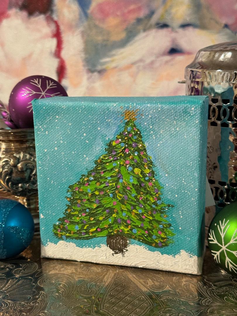 Christmas Tree Art, Holiday Decor