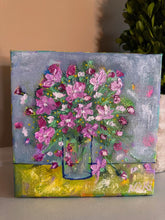 Load image into Gallery viewer, Mini Funky Floral #9 - Original Textured Floral Painting
