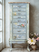 Load image into Gallery viewer, &quot;Original hand-painted jewelry cabinet--elegant storage and functional art furniture for your home&quot;
