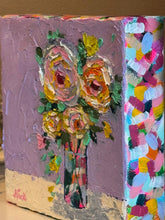 Load image into Gallery viewer, Mini Funky Floral #1 - Original Textured Floral Painting
