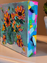 Load image into Gallery viewer, Mini Funky Floral #2 - Original Textured Floral Painting
