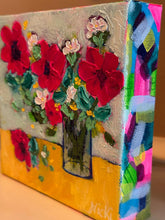 Load image into Gallery viewer, Mini Funky Floral #3 - Original Textured Floral Painting
