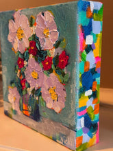 Load image into Gallery viewer, Mini Funky Floral #4 - Original Textured Floral Painting
