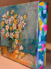 Load image into Gallery viewer, Mini Funky Floral #6 - Original Textured Floral Painting
