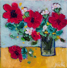 Load image into Gallery viewer, Mini Funky Floral #3 - Original Textured Floral Painting
