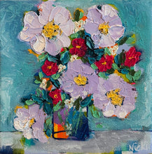 Load image into Gallery viewer, Mini Funky Floral #4 - Original Textured Floral Painting
