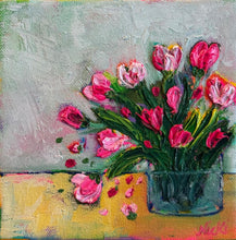 Load image into Gallery viewer, Mini Funky Floral #7 - Original Textured Floral Painting
