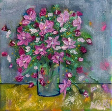 Load image into Gallery viewer, Mini Funky Floral #9 - Original Textured Floral Painting
