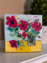 Load image into Gallery viewer, Mini Funky Floral #3 - Original Textured Floral Painting
