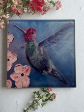 Load image into Gallery viewer, Hummingbird Glass Coasters
