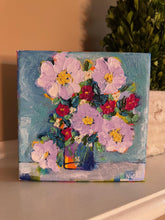 Load image into Gallery viewer, Mini Funky Floral #4 - Original Textured Floral Painting
