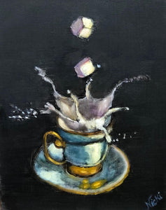 Morning Splash Fine Art Print, Coffee Art