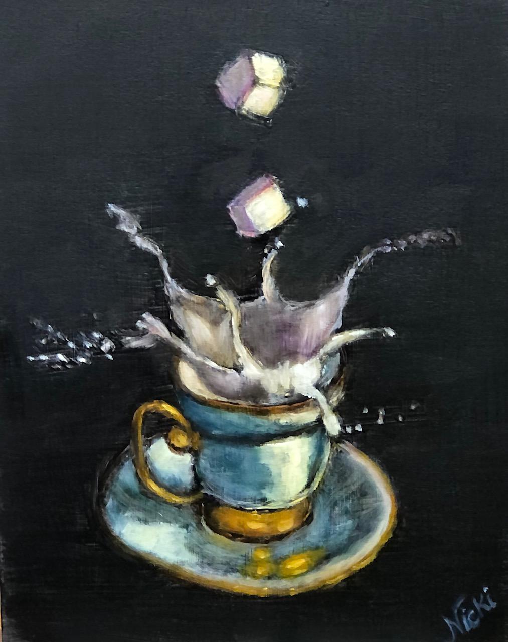 Morning Splash Fine Art Print, Coffee Art
