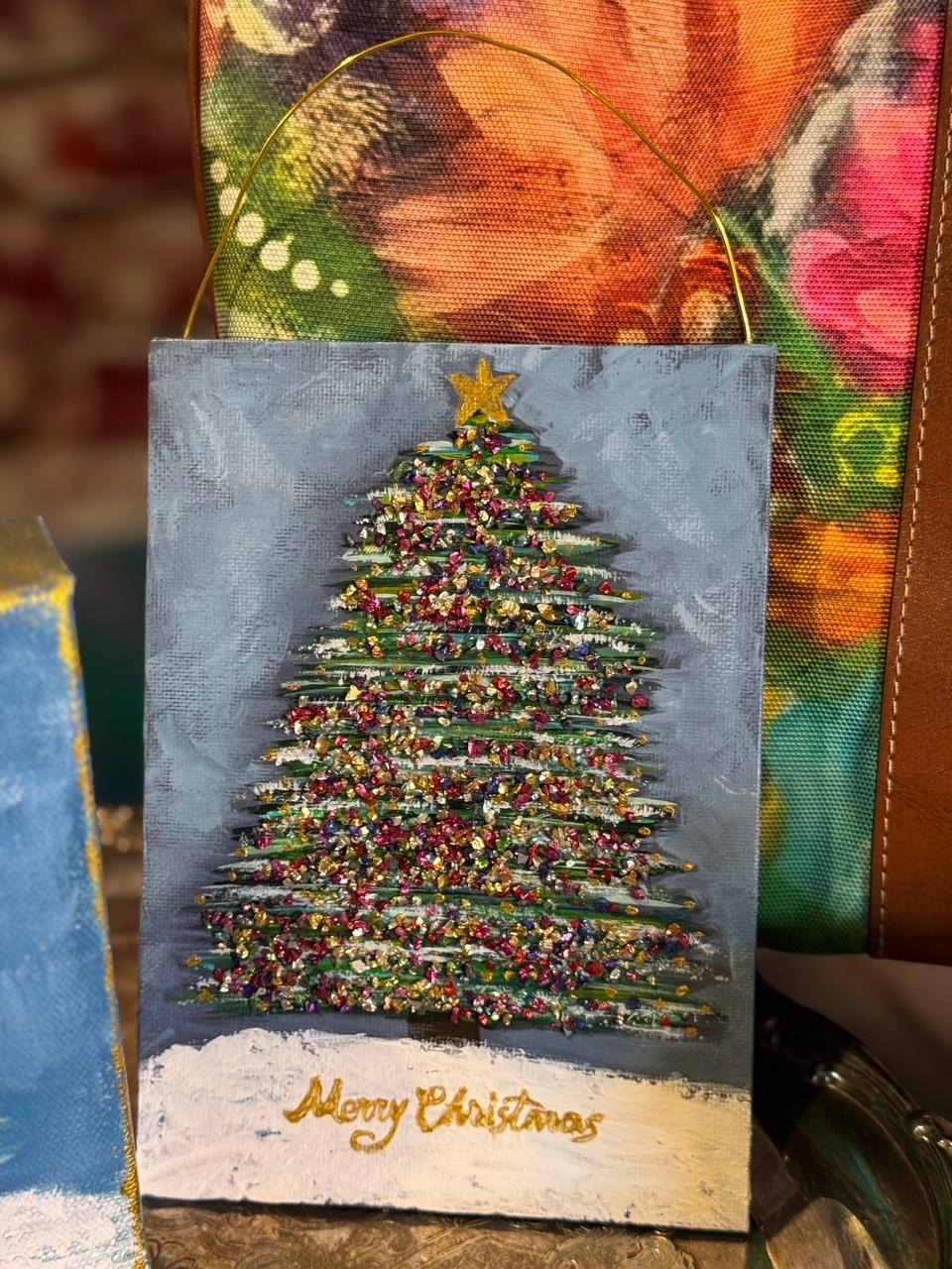 Sparkly Christmas Tree (Hanging)