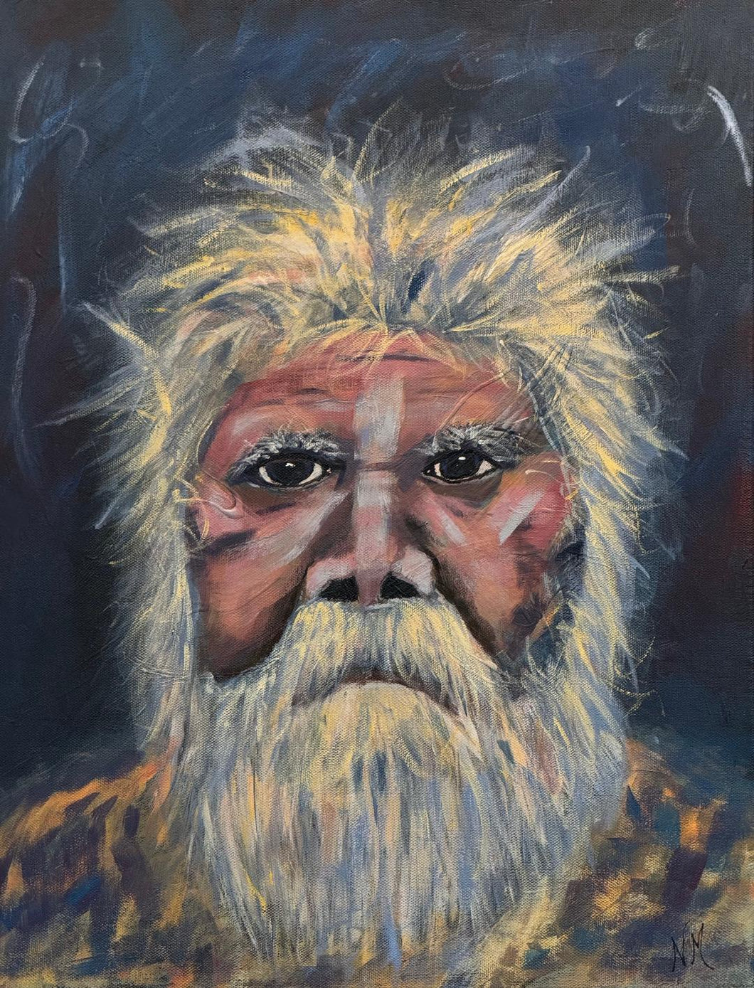 Silent Sentinel  -- Original Portrait on Canvas