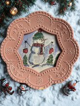 Load image into Gallery viewer, Snowman Watercolor Painting
