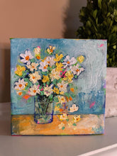 Load image into Gallery viewer, Mini Funky Floral #6 - Original Textured Floral Painting
