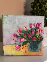 Load image into Gallery viewer, Mini Funky Floral #7 - Original Textured Floral Painting
