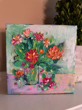 Load image into Gallery viewer, Mini Funky Floral #8 - Original Textured Floral Painting
