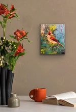 Load image into Gallery viewer, &quot;The Visitor&quot; Cardinal Fine Art Canvas Print
