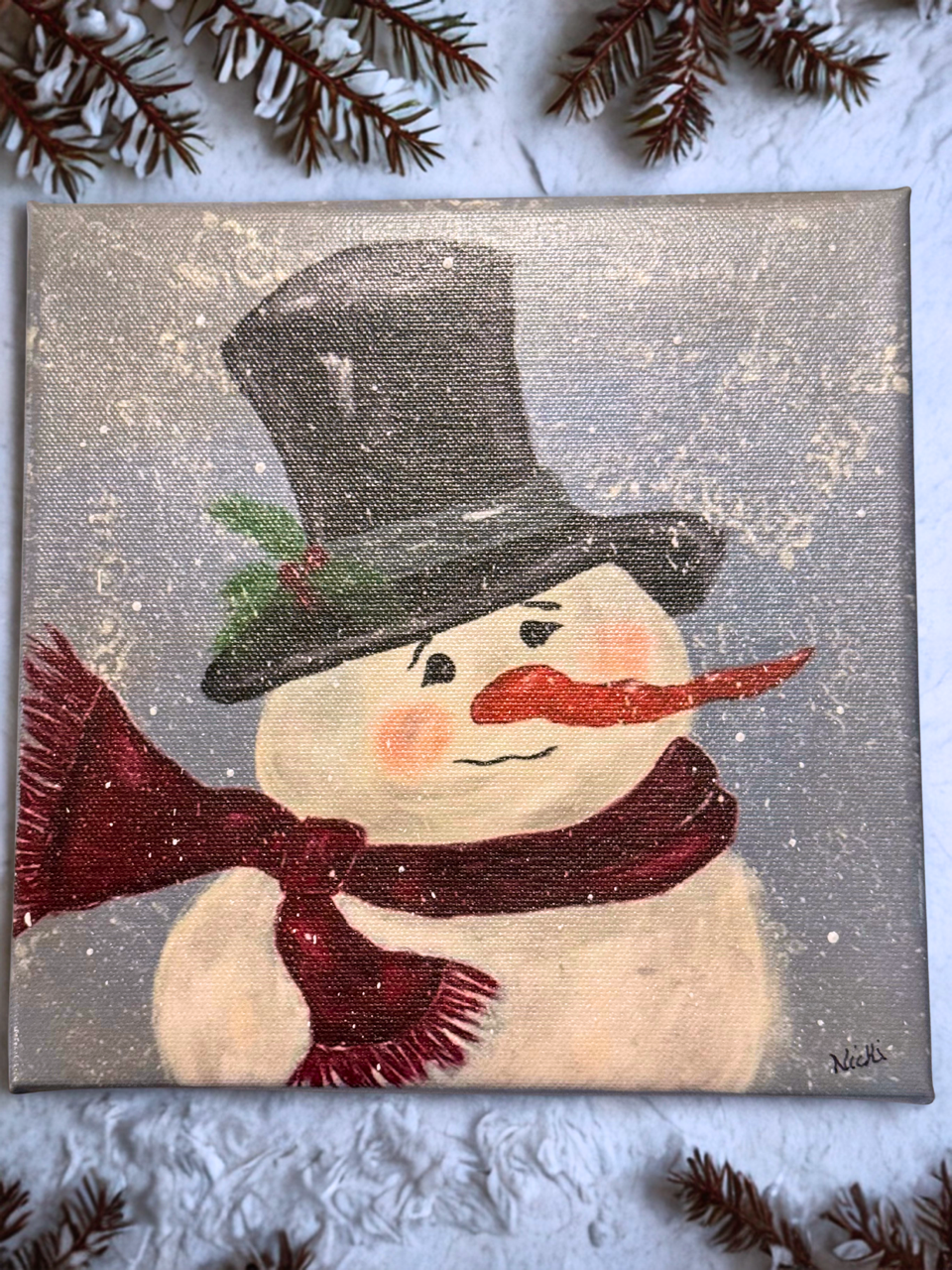 Snowman Canvas Print