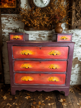 Load image into Gallery viewer, Autumn Glow Painted Vintage Dresser
