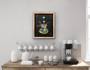Morning Splash Fine Art Print, Coffee Art