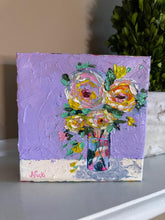 Load image into Gallery viewer, Mini Funky Floral #1 - Original Textured Floral Painting
