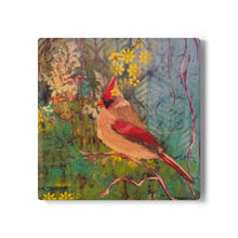 Load image into Gallery viewer, Vibrant Cardinal Ceramic Coasters
