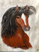Load image into Gallery viewer, Horse Painting, Original Painting, Brown Horse, Acrylic Horse Painting, Horse Art, Western, Country, Animal Art
