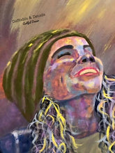 Load image into Gallery viewer, Original Colorful Portrait Painting, Canvas Art, Inspirational Art, Statement Piece, Original
