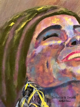 Load image into Gallery viewer, Original Colorful Portrait Painting, Canvas Art, Inspirational Art, Statement Piece, Original
