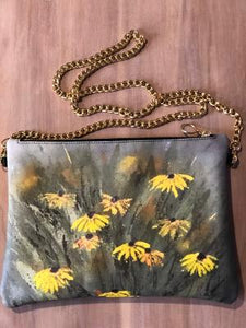 Stunning Custom Crossbody Purse "Late Summer Blooms"