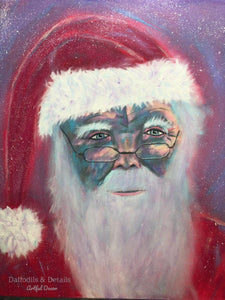Santa, St. Nick, Christmas Decor, Original Painting