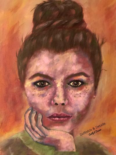 Original Colorful Portrait Painting, I am Confident, Canvas Painting, Portrait Art, Original Artwork