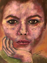 Load image into Gallery viewer, Original Colorful Portrait Painting, I am Confident, Canvas Painting, Portrait Art, Original Artwork
