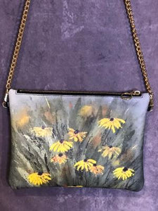 Stunning Custom Crossbody Purse "Late Summer Blooms"