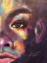 Load image into Gallery viewer, Colorful Portrait, African American Art, Bold Color Portrait
